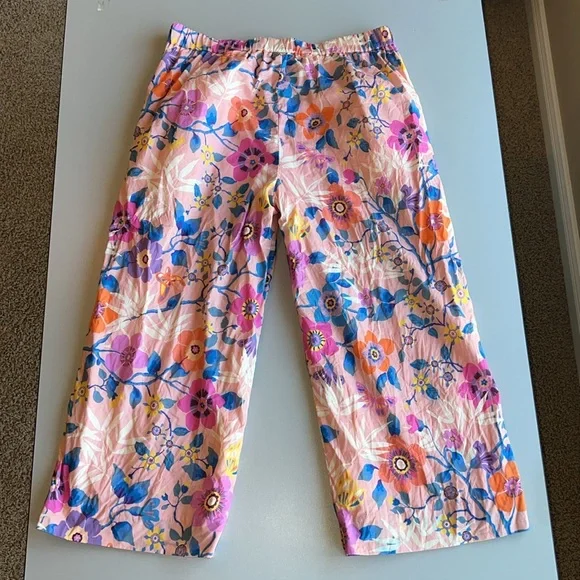 J. Crew Wide Leg Lined Crop Pants - Picture 2 of 6